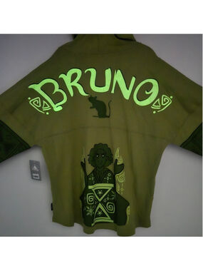 Disney Encanto Bruno Spirit Jersey Large Glow in the Dark Disney Parks NWT